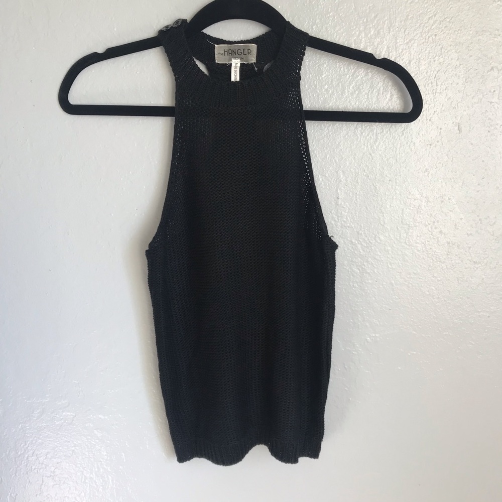 Crochet cropped racer back